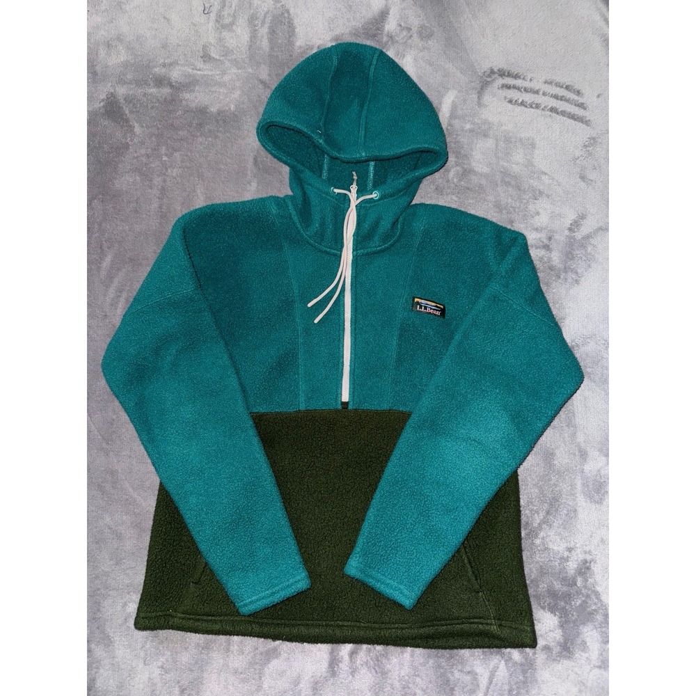 LL Bean Womens Katahdi Jacket Pullover Knit‎ Fleece Zip Up Size Xs Petite